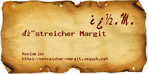 Östreicher Margit névjegykártya